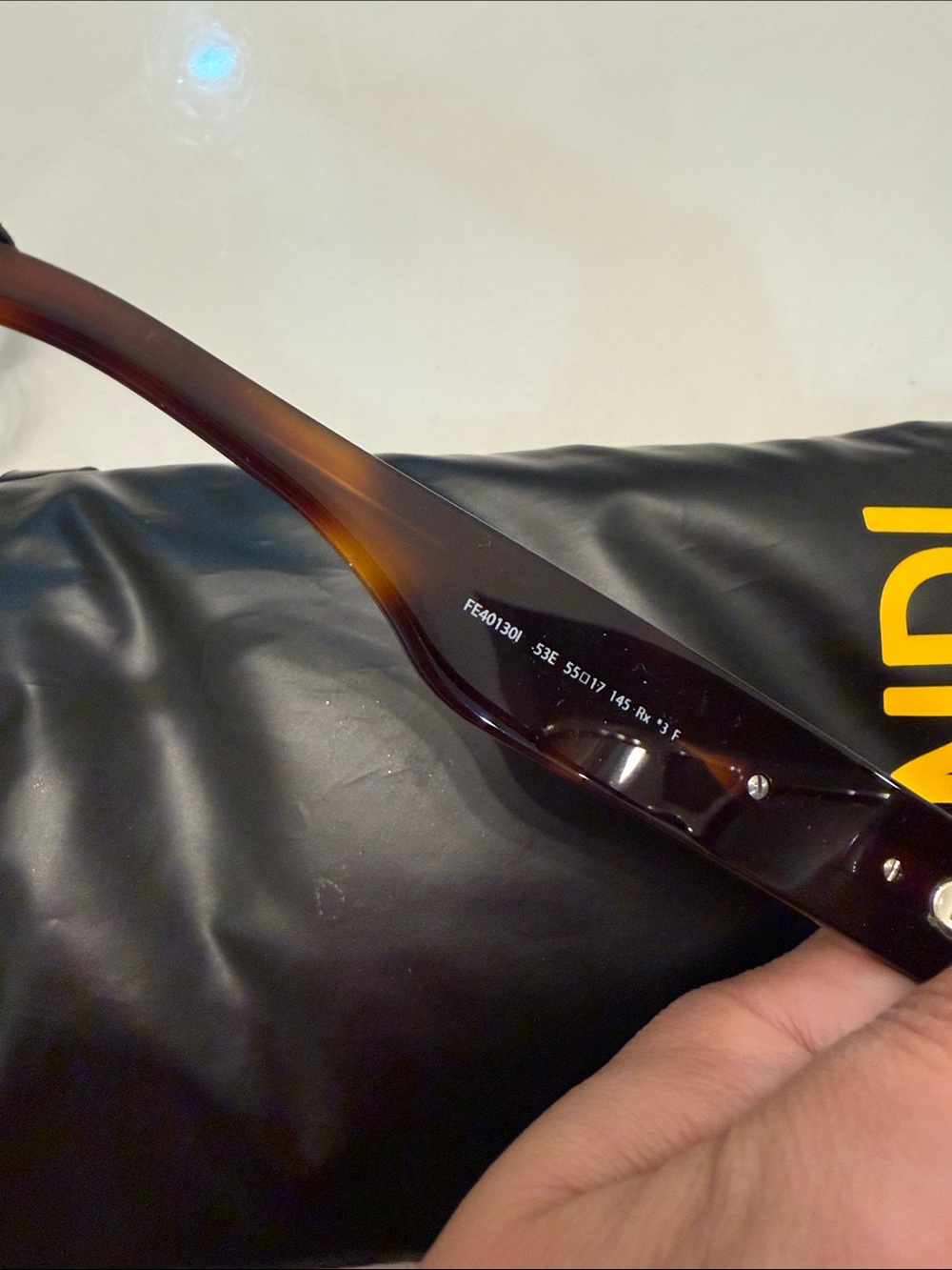 Fendi Tortoiseshell Frame Sunglasses with Dark Brown Lenses - Picture 7 of 9